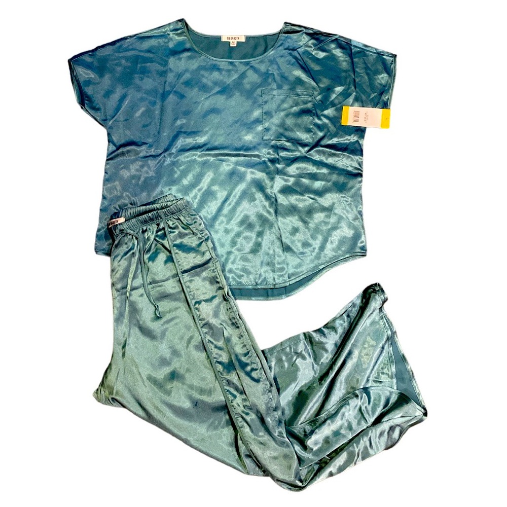 NWT $99 BB Dakota by Steve Madden Teal PJ set